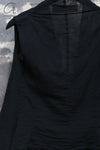 Marc Le Bihan sleeveless top, handmade in France, MLB-2652-BLACK